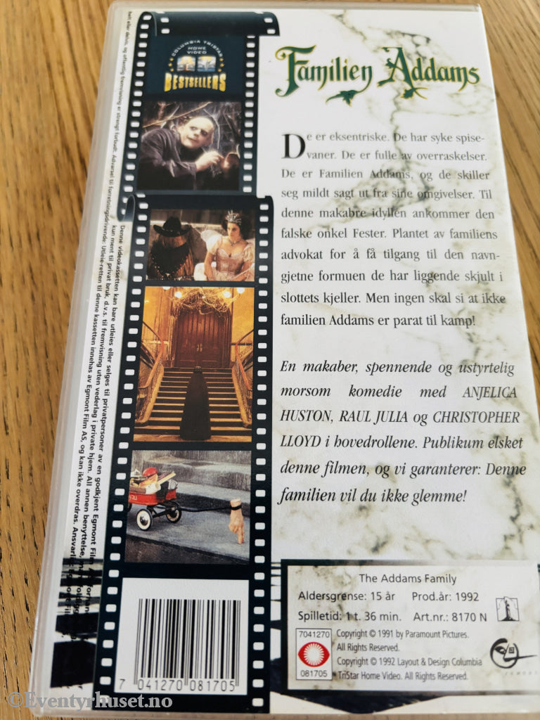 Familien Addams. VHS.