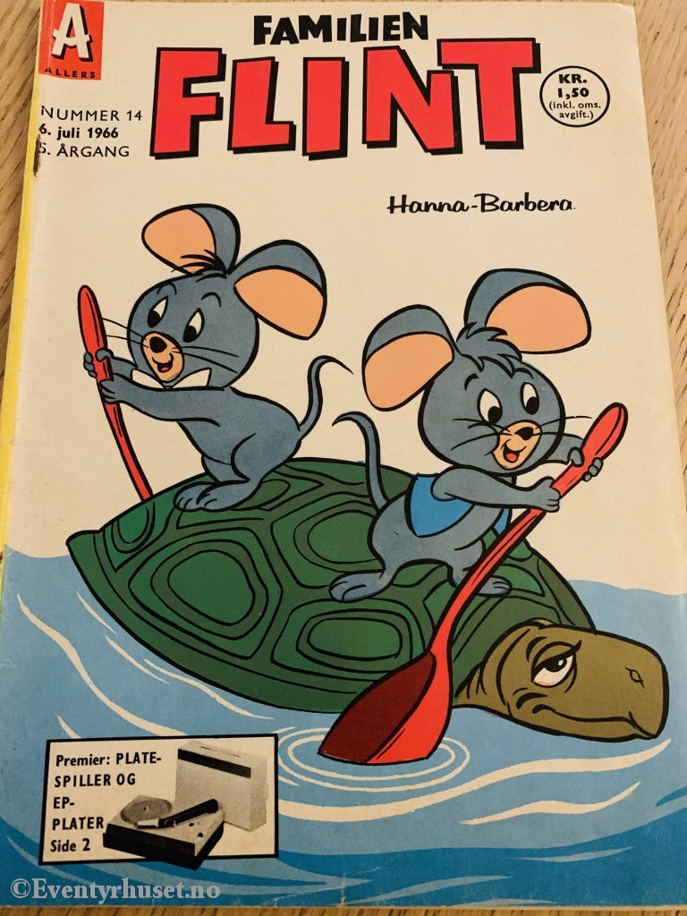 Familien Flint. 1966/14. Tegneserieblad