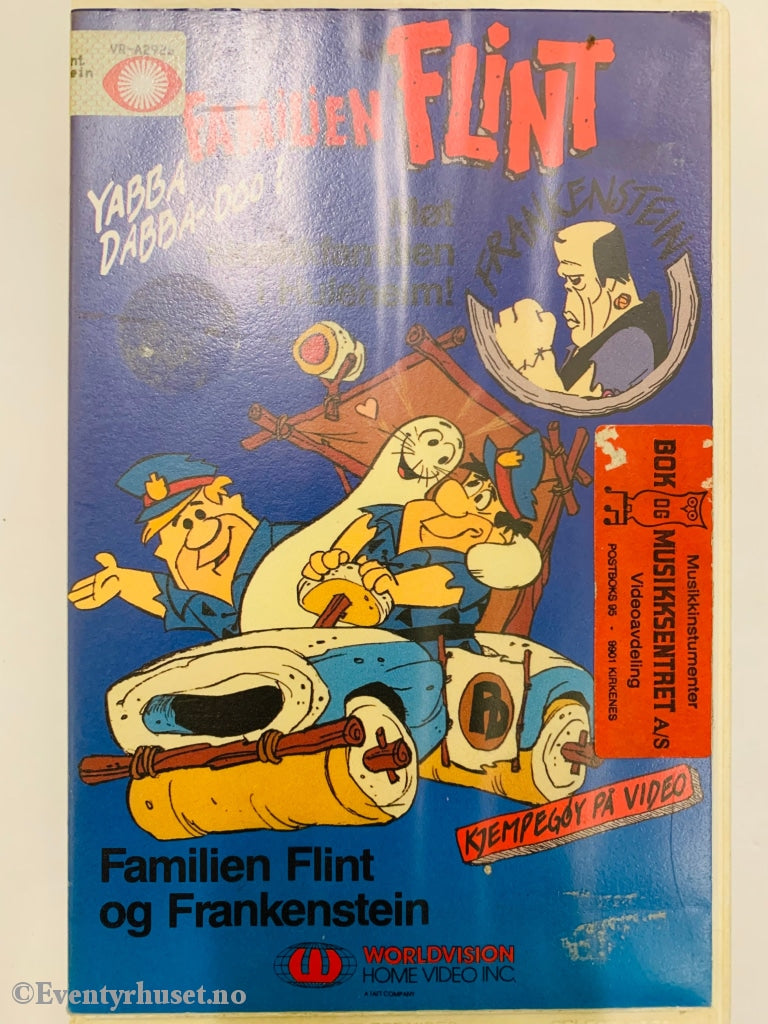 Familien Flint Og Frankenstein. 1987. Vhs Big Box.