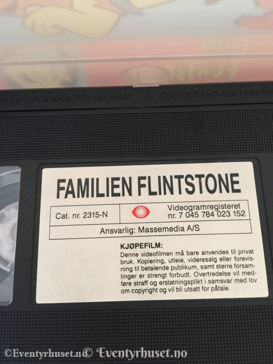 Familien Flintstone - Fred Og Barney Som Privatdetektiver. Vhs. Vhs