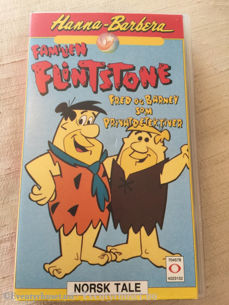Familien Flintstone - Fred Og Barney Som Privatdetektiver. Vhs. Vhs