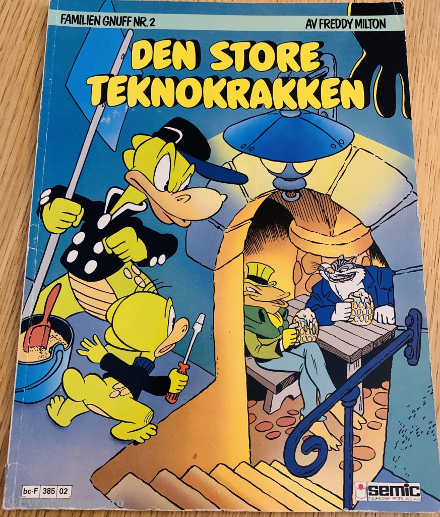 Familien Gnuff. 1986/02. Den Store Teknokrakken. Tegneseriealbum