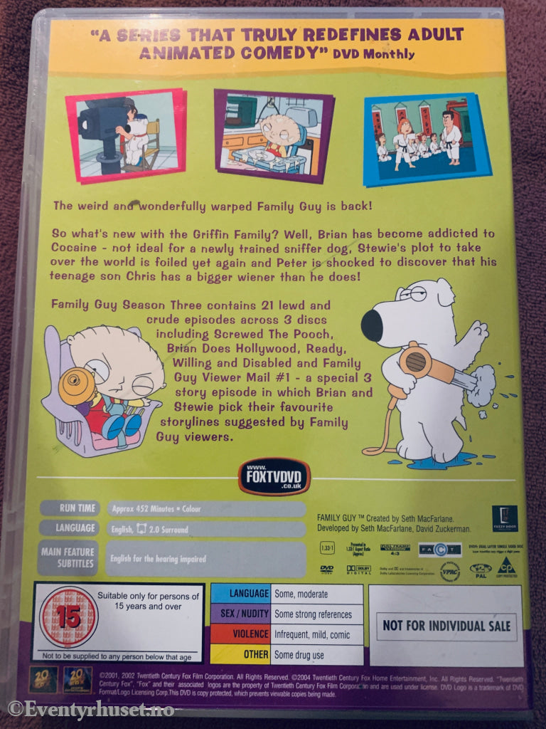 Family Guy Season Three. DVD samleboks.