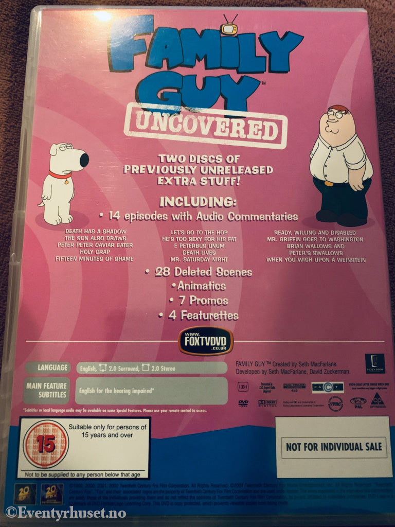 Family Guy Uncovered. DVD samleboks.
