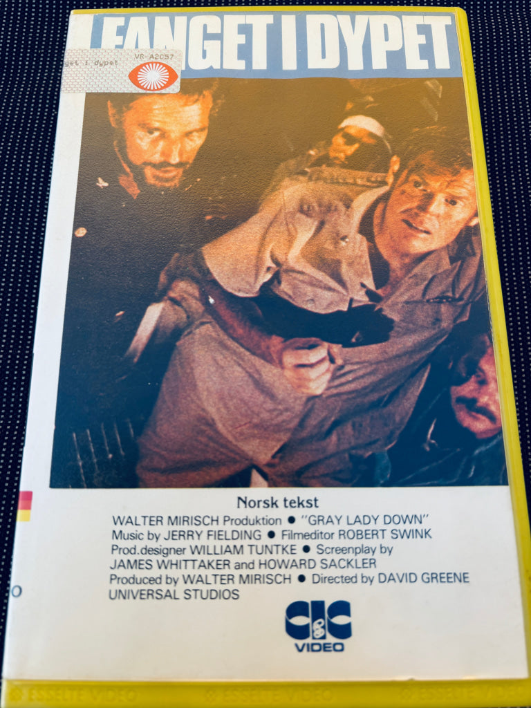 Fanget i dypet. 1978. VHS Big Box. VHS