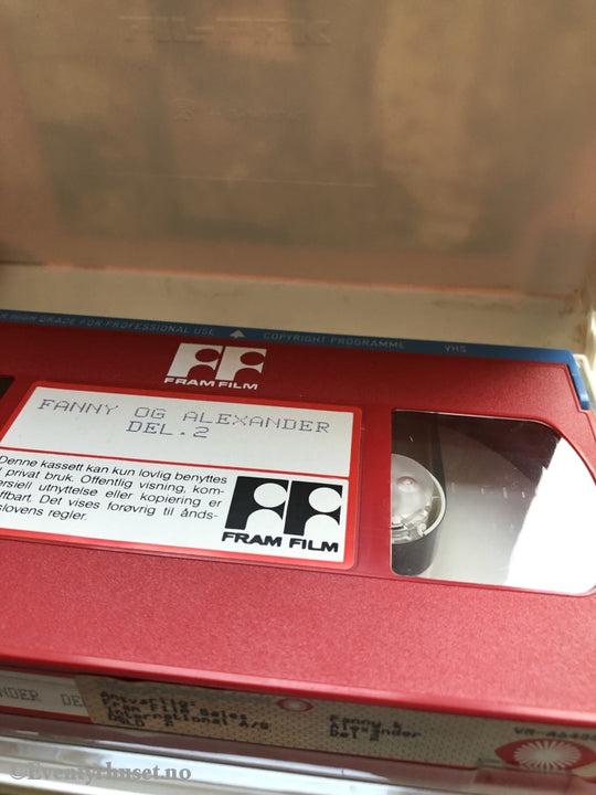 Fanny & Alexander. En Film Av Ingmar Bergman. 1982. Vhs Big Box I To Deler.