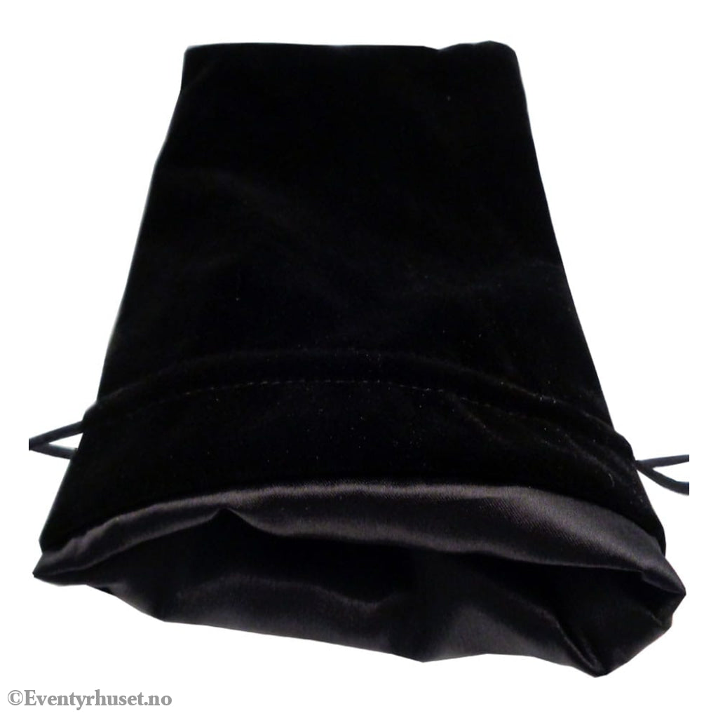 FanRoll Dice Bag Velvet Black with Black Satin Large Games