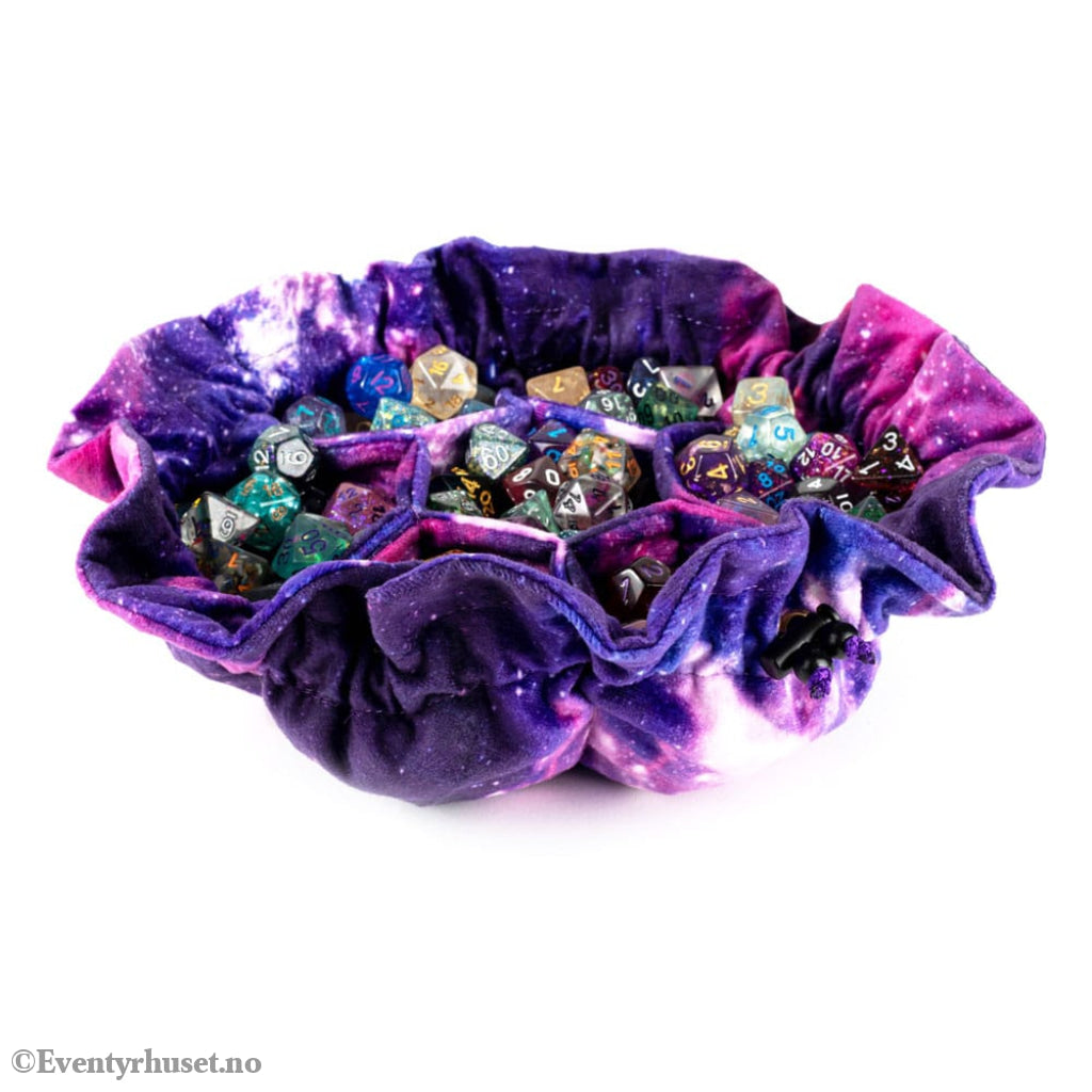 FanRoll Dice bag with compartments Velvet Nebula Games