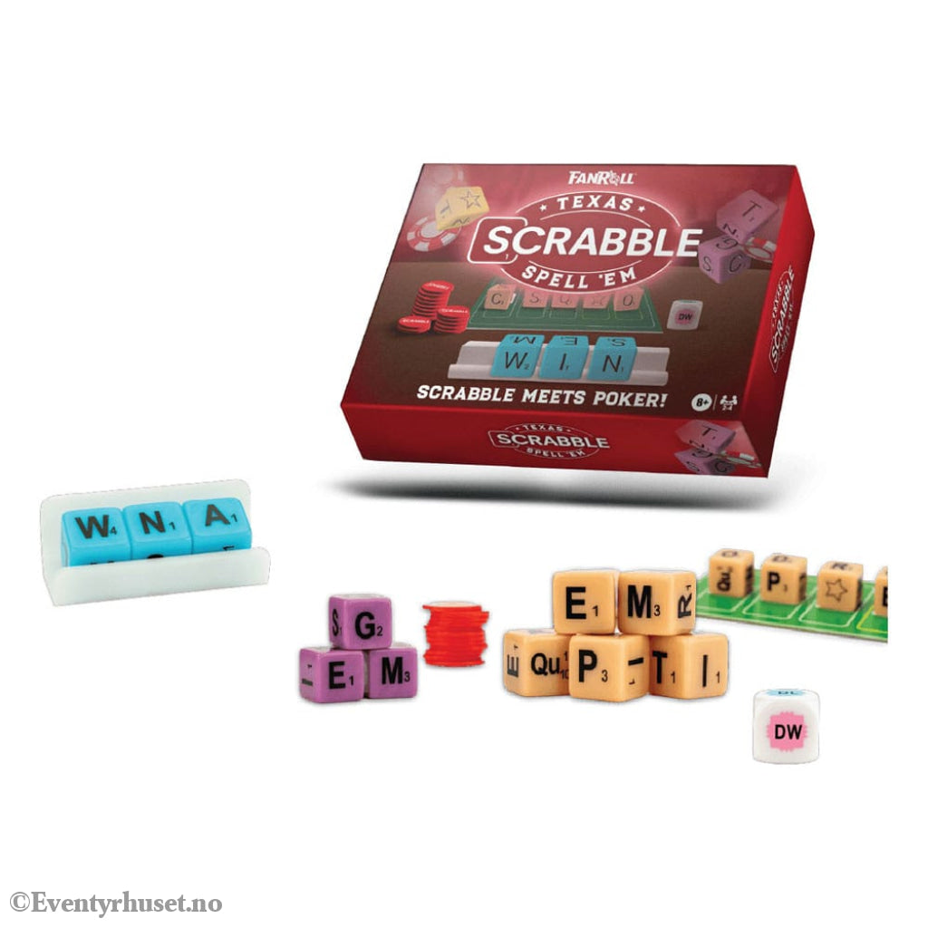 FanRoll Hasbro Game Scrabble Texas Spell Em Games