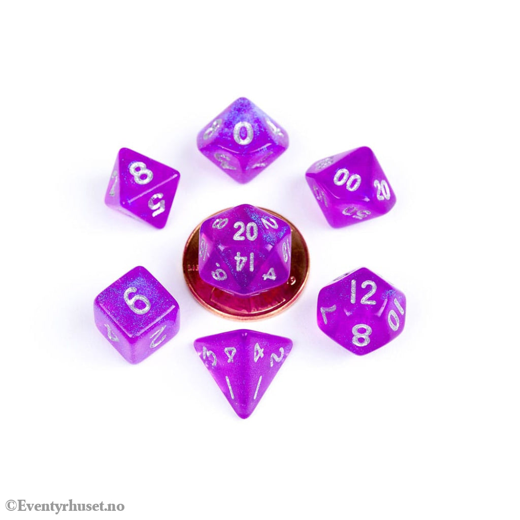 FanRoll Mini Dice Set Stardust Purple (7) Games