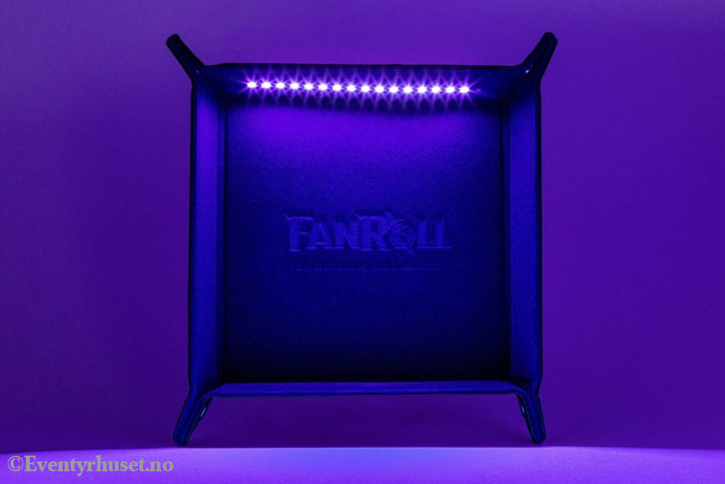 FanRoll Shadowlight Folding Blacklight Dice Tray Black Games