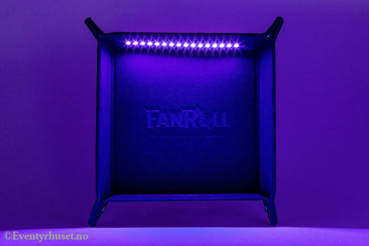 FanRoll Shadowlight Folding Blacklight Dice Tray Black Games