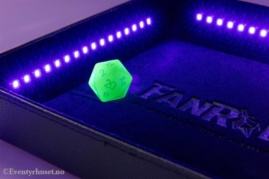 FanRoll Shadowlight Folding Blacklight Dice Tray Black Games