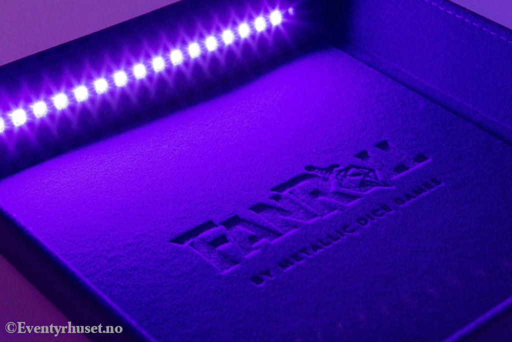 FanRoll Shadowlight Folding Blacklight Dice Tray Black Games