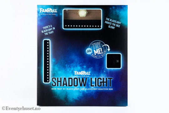FanRoll Shadowlight Folding Blacklight Dice Tray Black Games