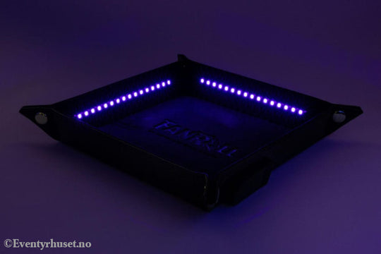 FanRoll Shadowlight Folding Blacklight Dice Tray Black Games