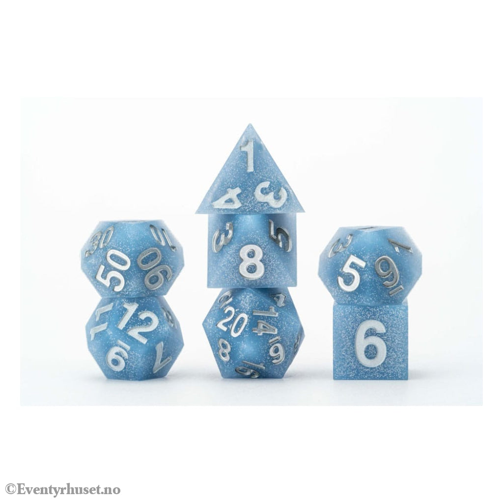 FanRoll Sharp Edge Silicone Dice Set Glacial Debris (7) Games