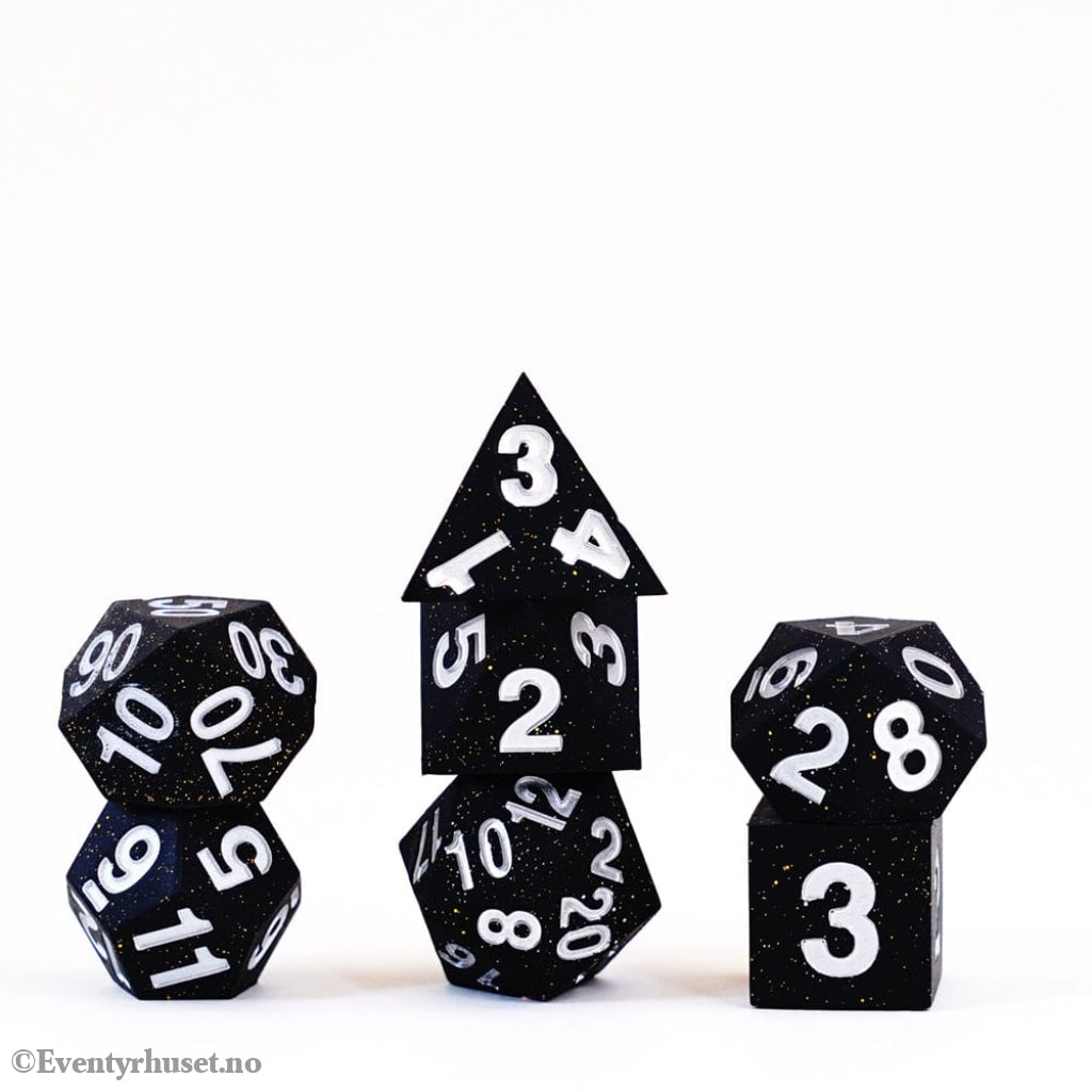 FanRoll Sharp Edge Silicone Dice Set Gold Scatter (7) Games