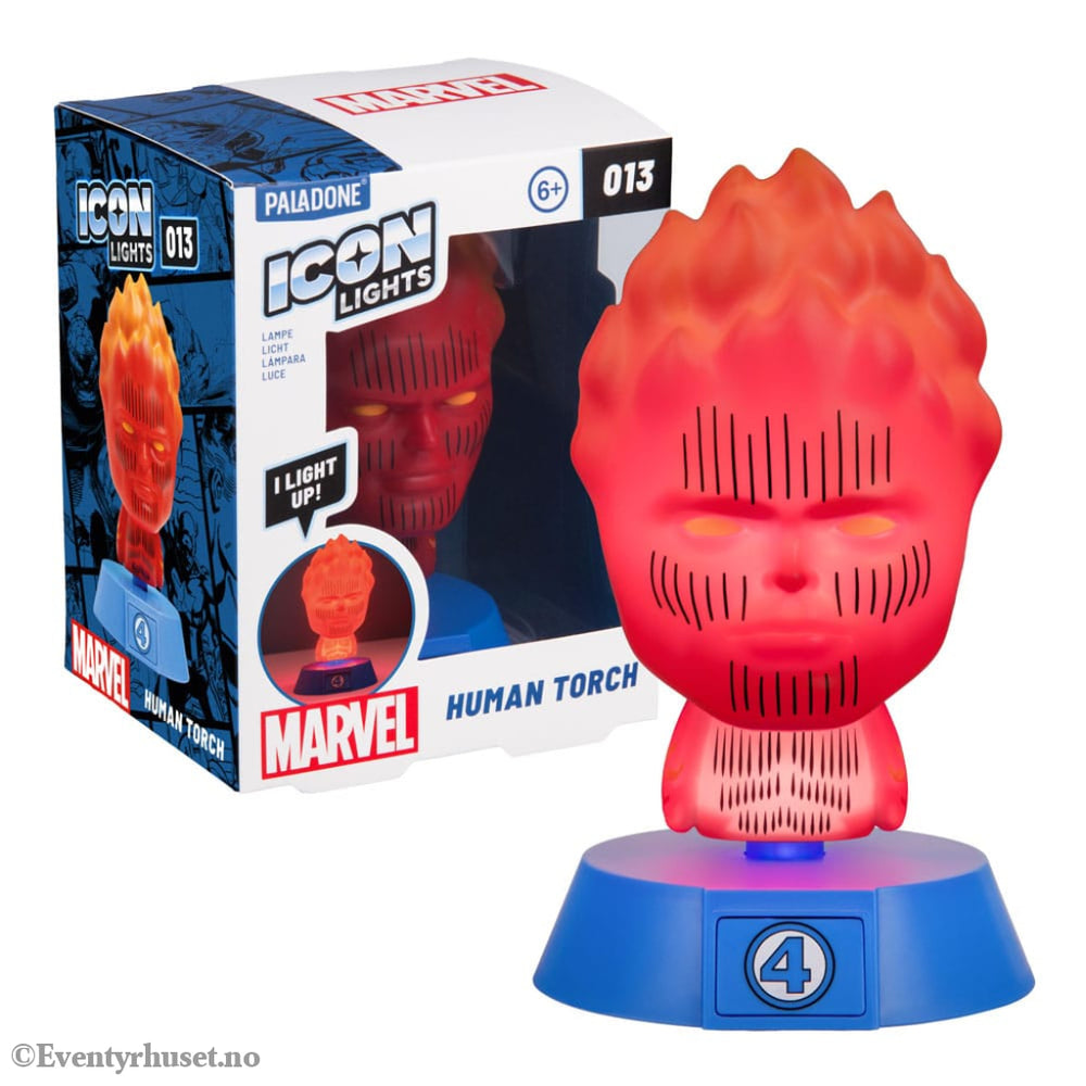 Fantastic Four Icons Light Human Torch 11 cm Home & Gifts