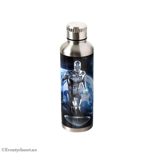 Fantastic Four Metal Water Bottle Silver Surfer Home & Gifts