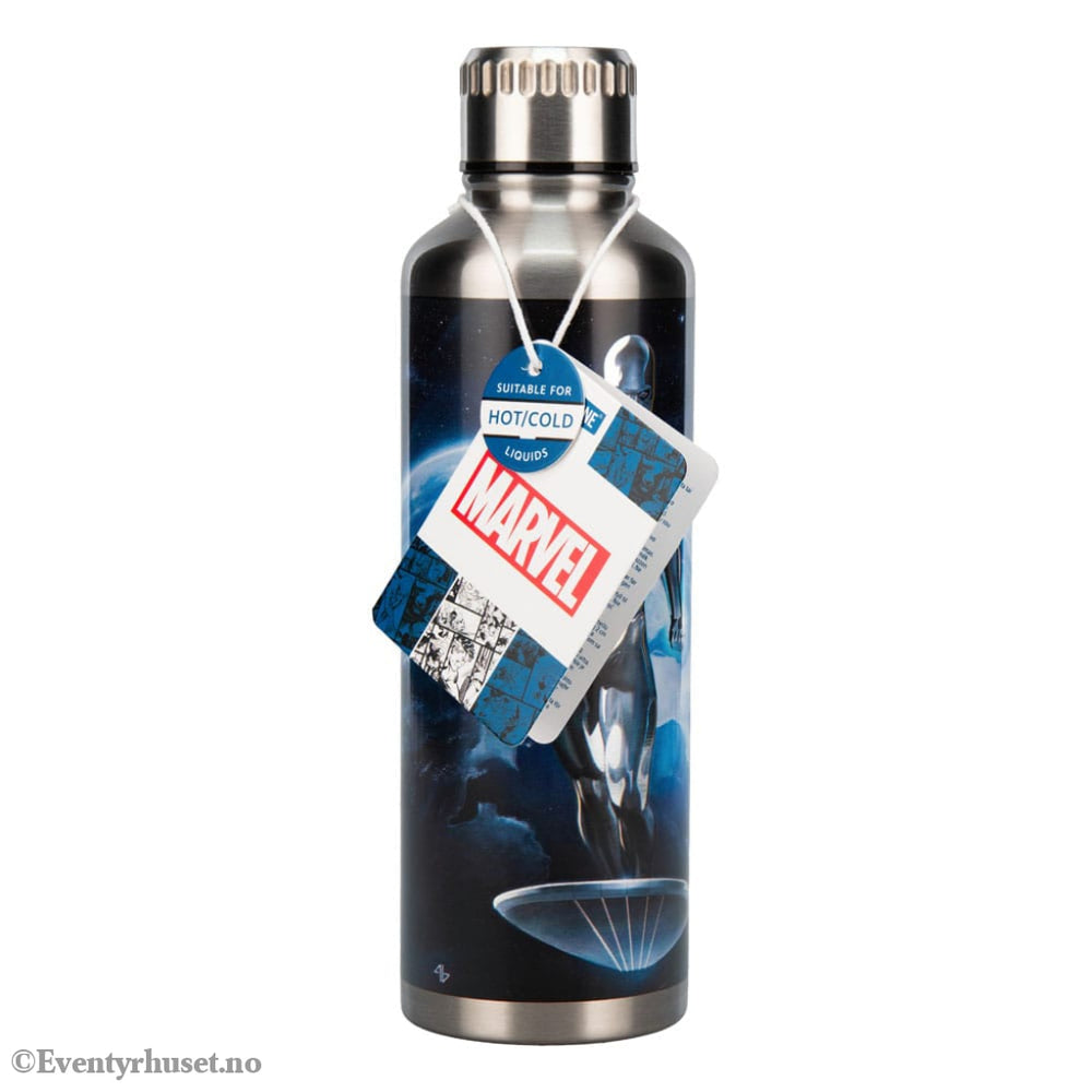 Fantastic Four Metal Water Bottle Silver Surfer Home & Gifts