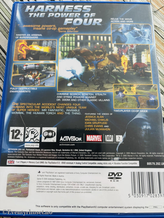 Fantastic Four. PS2-spill