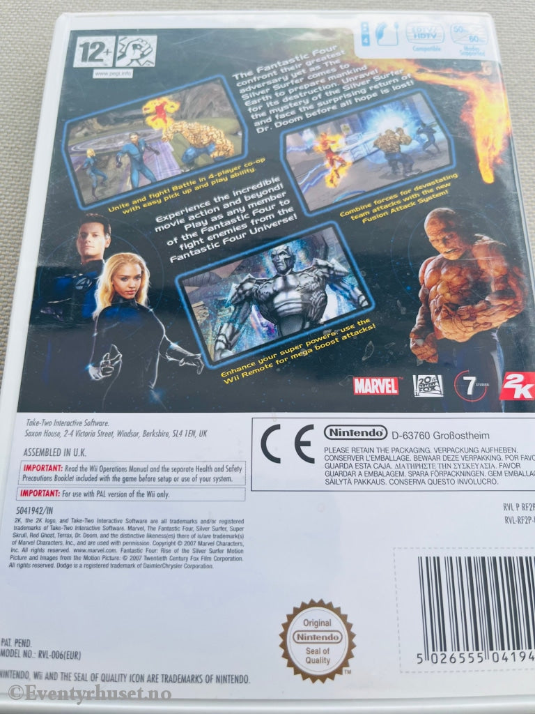 Fantastic Four - Rise Of The Silver Surfer. Wii. Wii