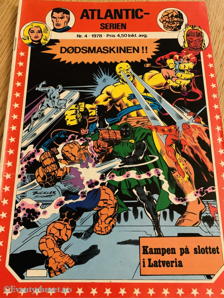 Fantastiske Fire Ii (Atlantic-Serien). 1978/04. Tegneserieblad