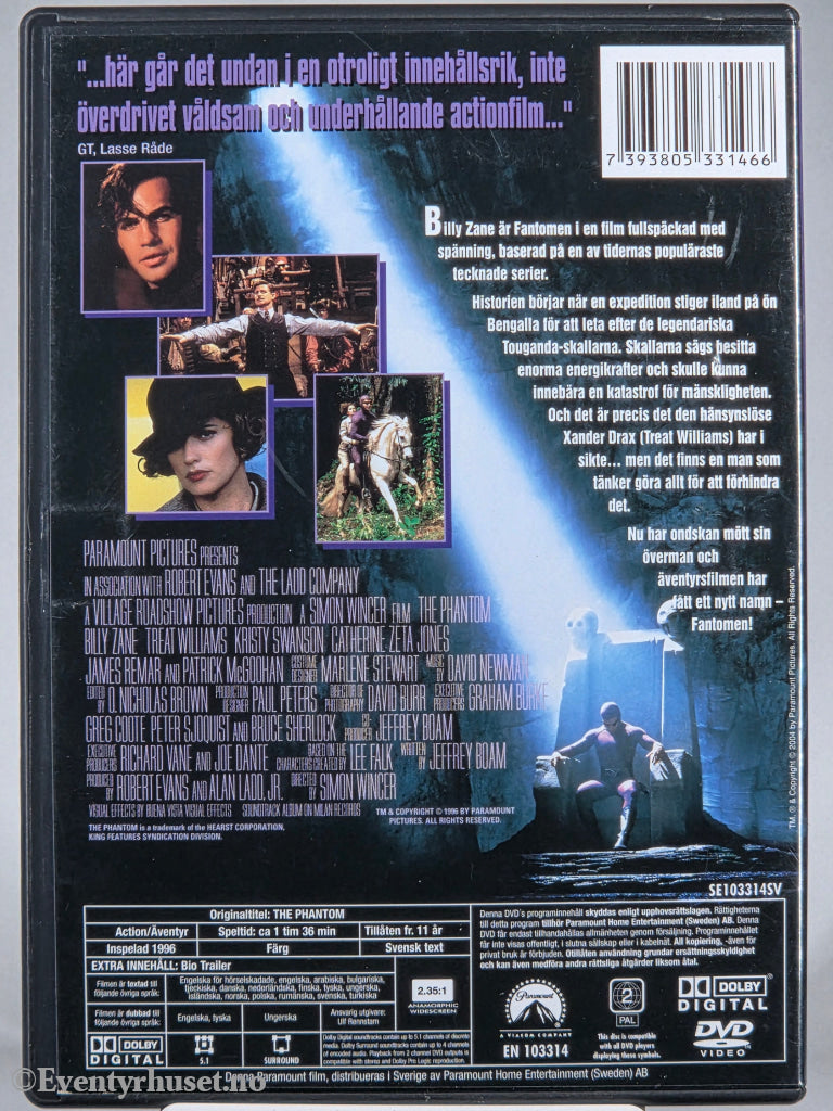 Fantomen. 1996. DVD. Walt Disney Home Video