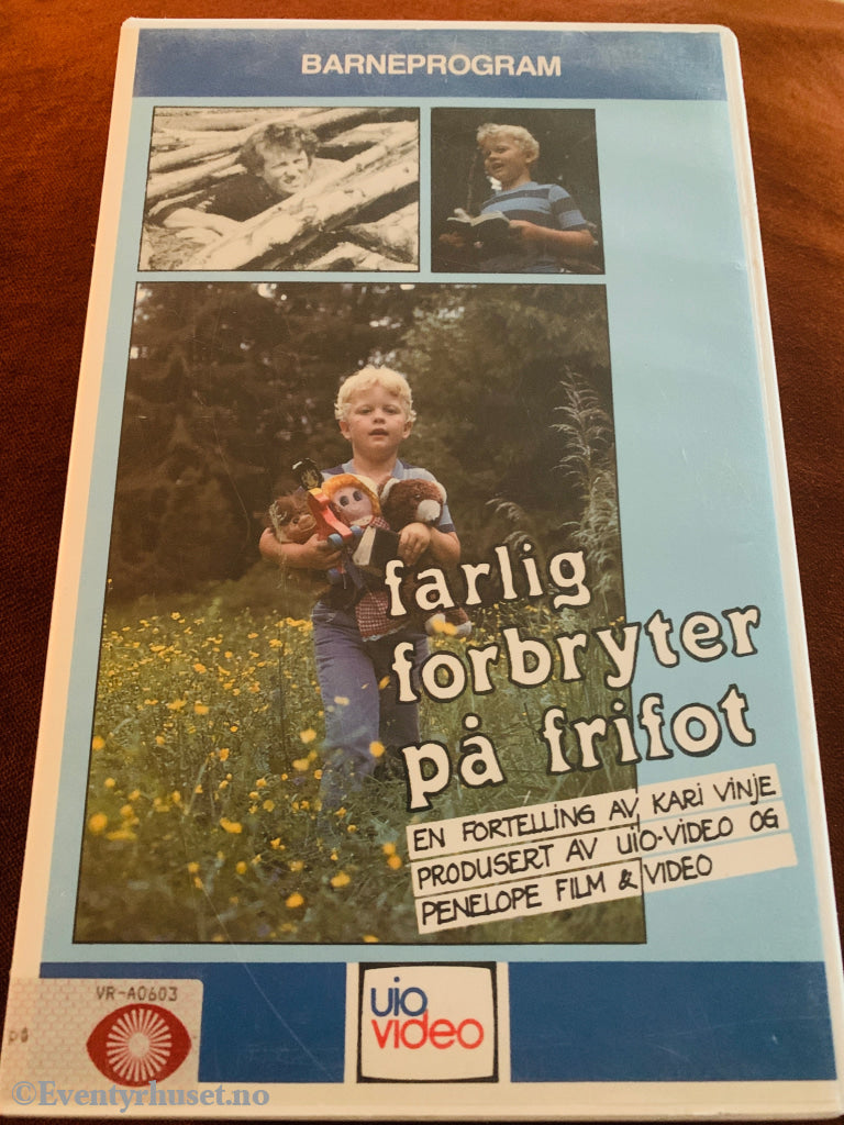 Farlig forbryter på frifot. 1986. VHS Big Box.