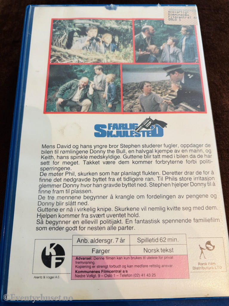Farlig skjulested (Breakout, 1980-tallet). VHS Big Box