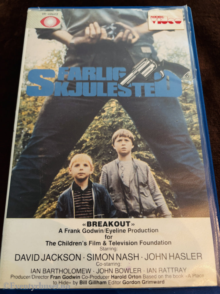 Farlig skjulested (Breakout, 1980-tallet). VHS Big Box
