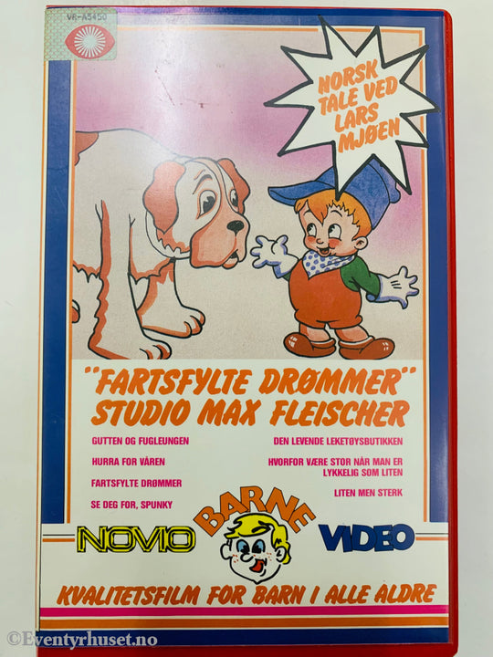 «Fartsfylte Drømmer» Studio Max Fleischer. Norsk Tale Ved Lars Mjøen. Vhs Big Box.