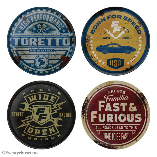 Fast & Furious Coaster 4-Pack Vintage Style Home & Gifts