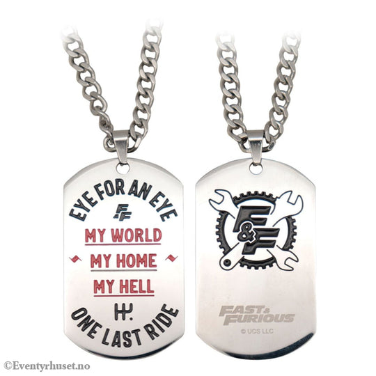 Fast & Furious Dog Tags with ball chain Fashion & Accessories