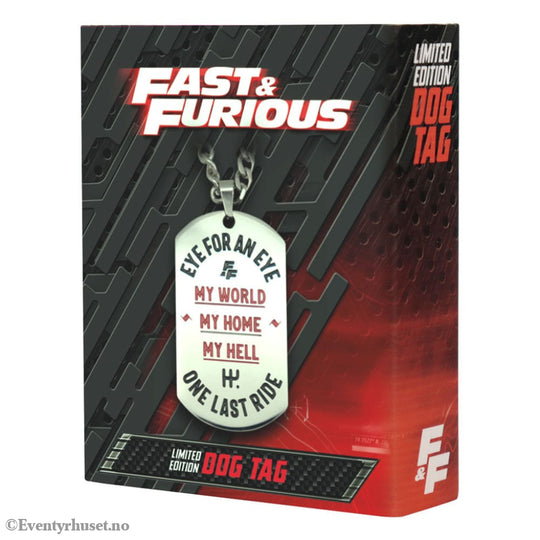 Fast & Furious Dog Tags with ball chain Fashion & Accessories
