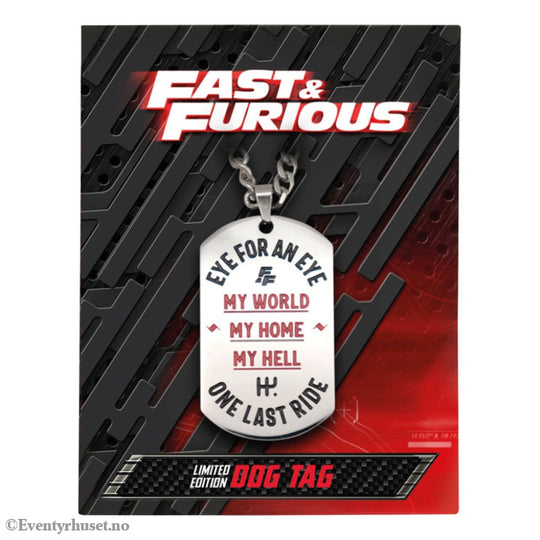 Fast & Furious Dog Tags with ball chain Fashion & Accessories