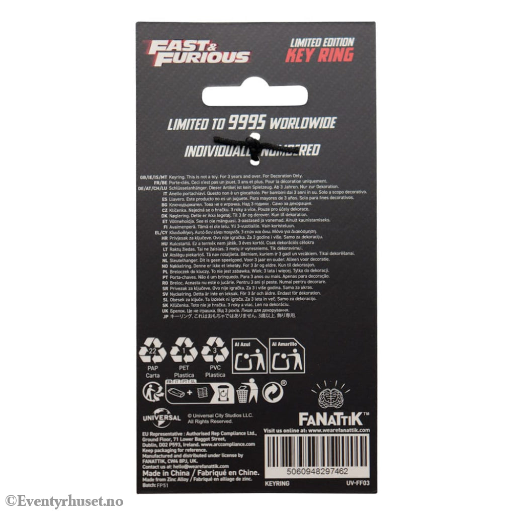 Fast & Furious Keychain You Ride You Fight Limited Edition Fashion & Accessories