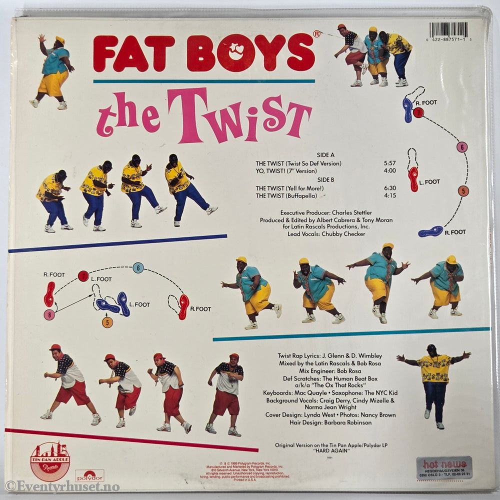 Fat Boys feat. Chubby Checker. 1988. The Twist (12" Single) . LP.