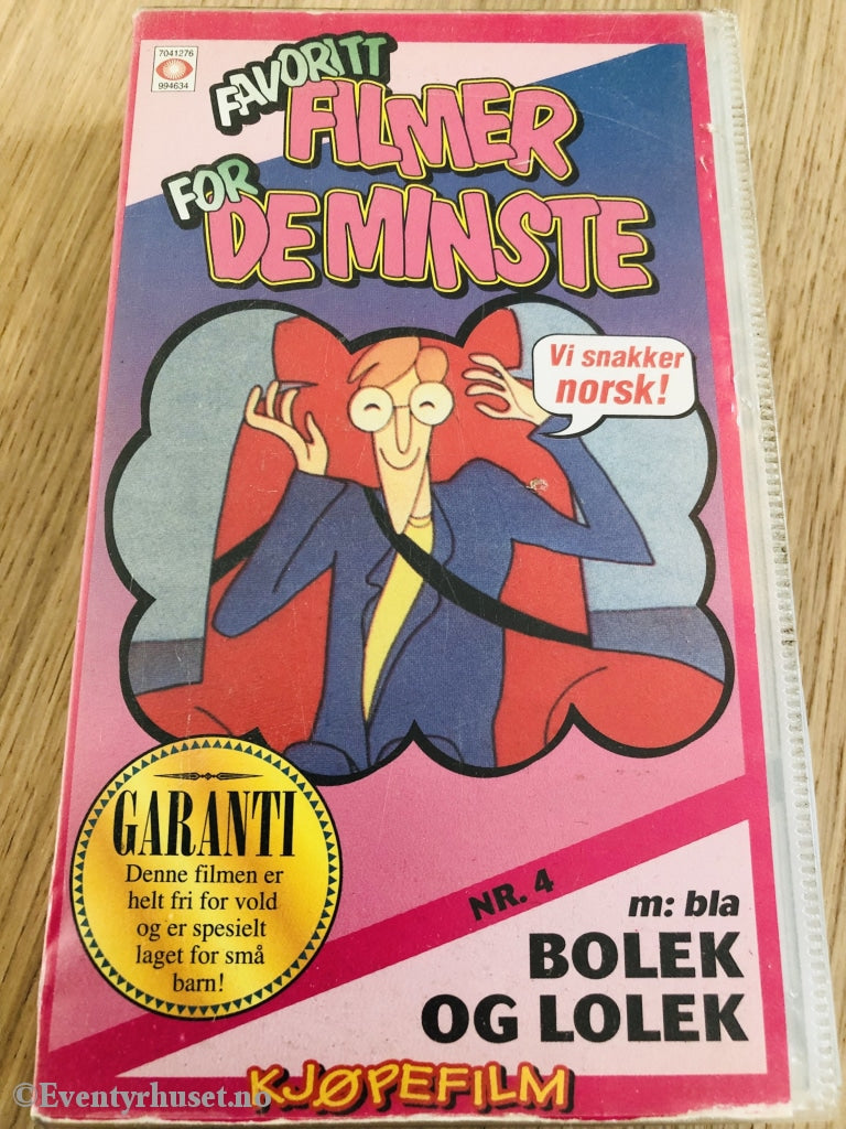 Favorittfilmer For De Minste Nr. 4. 1993. Vhs. Vhs