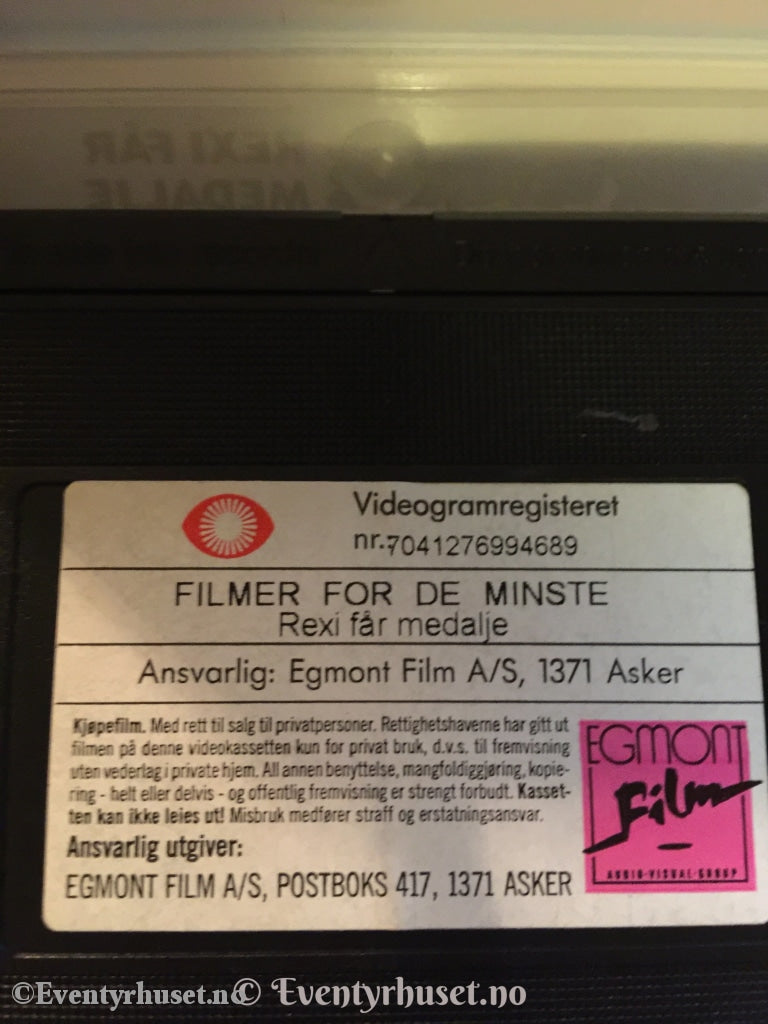 Favorittfilmer For De Minste. Nr. 9. 1993. Vhs. Vhs