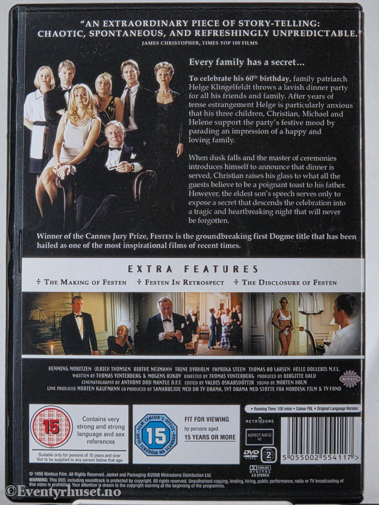 Festen (1998). DVD.