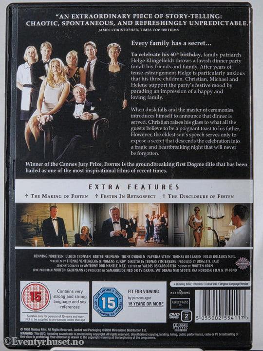 Festen (1998). DVD.
