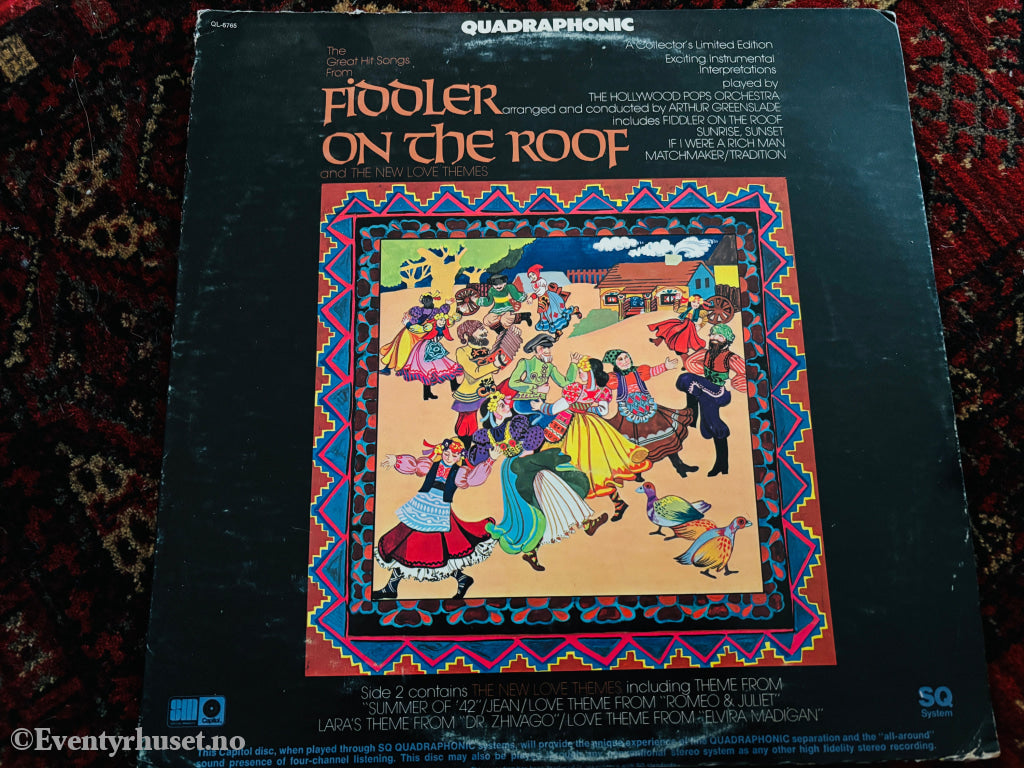 Fiddler on the Roof - The Hollywood Pops Orchestra. LP.