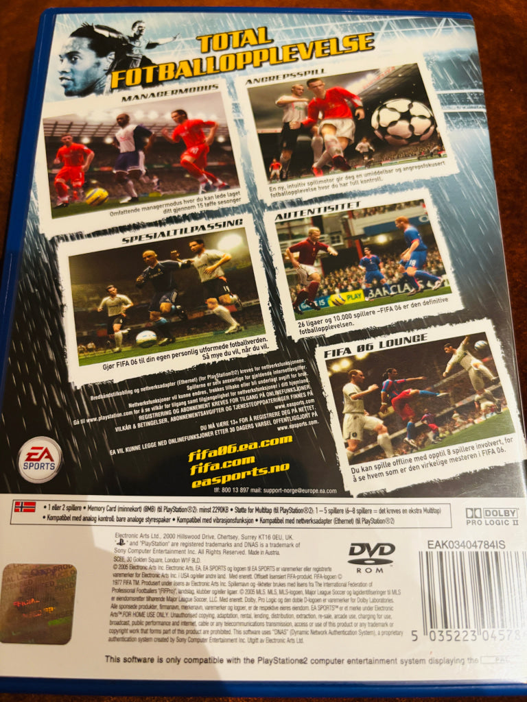 FIFA 06. PS2.