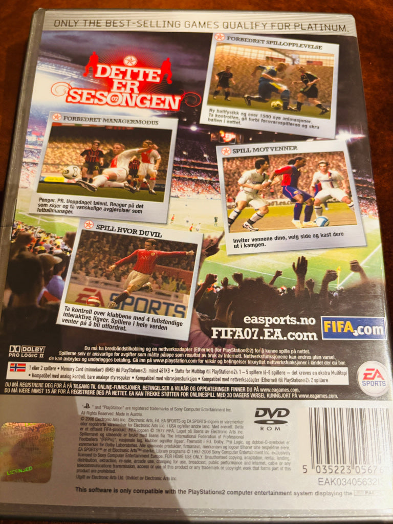 FIFA 07. PS2.
