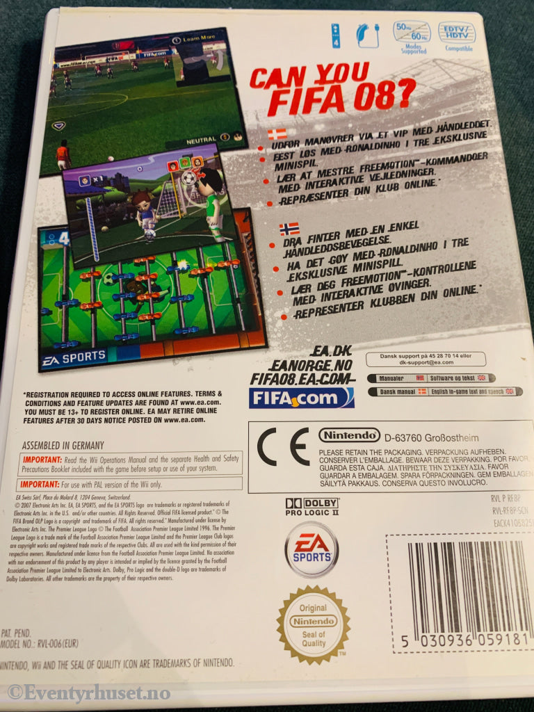 Fifa 08. Nintendo Wii.