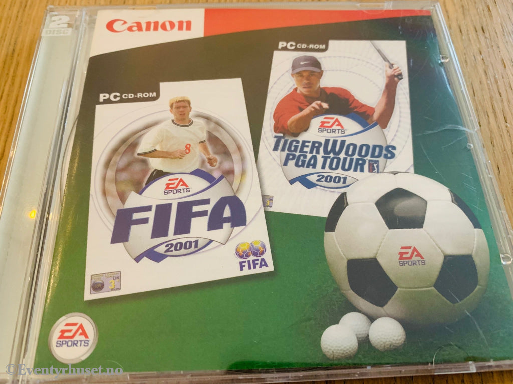 Fifa 2001 / Tiger Woods Pga Tour. Pc-Spill. Pc Spill