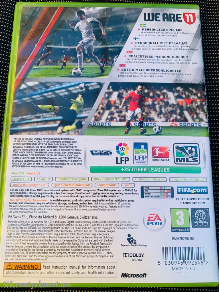 Fifa 2011. Xbox 360. 360