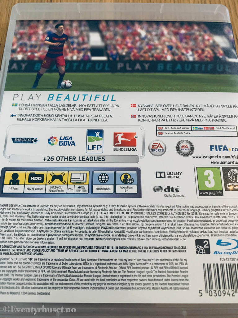 Fifa 2016. Ps3. Ps3